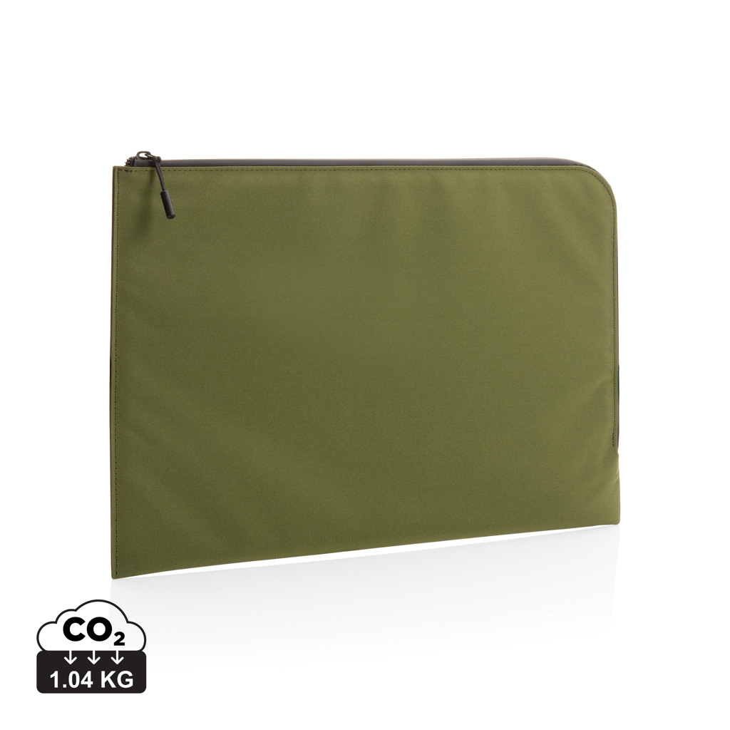 Pochette ordinateur 15.6" personnalisée minimaliste Impact Vert 